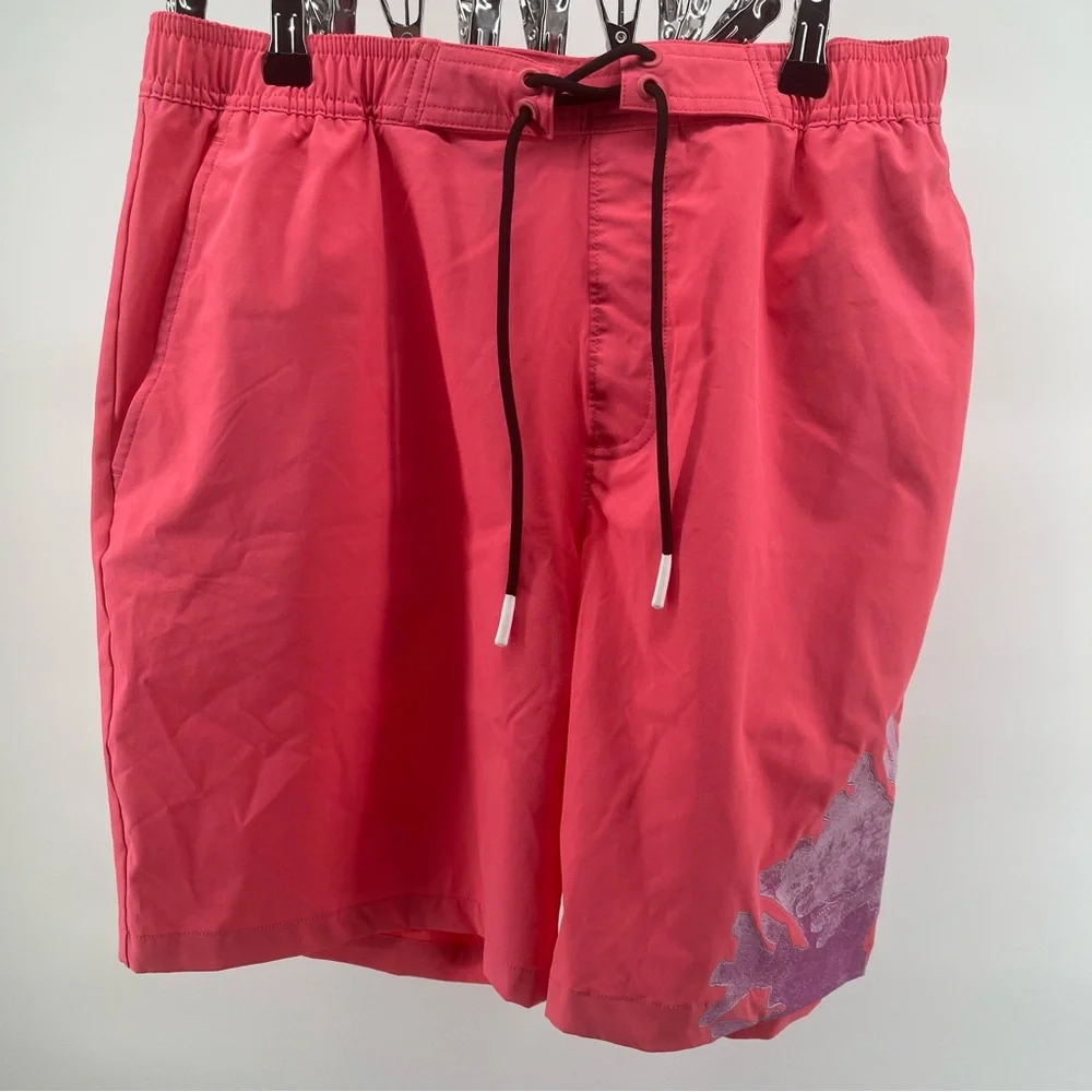 Bonobos Coral Swim Board Shorts 9”‎ inseam drawstring